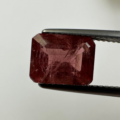 Pink Watermelon Tourmaline Rectangular Loose Stone, 3.74 ct, 9.8x7.6 mm – view 1 of 3