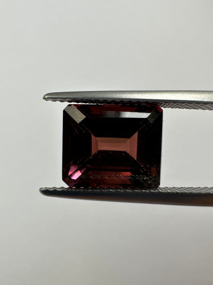 Purple Tourmaline Rectangular Loose Stone, 6.44 ct, 10.9x8.9 mm – view 1 of 3