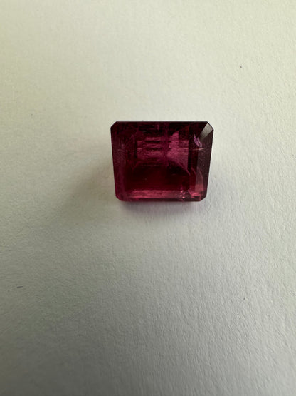 Pink Tourmaline Rectangular Loose Stone, 4.61 ct, 9.3x8.4 mm – view 3 of 3