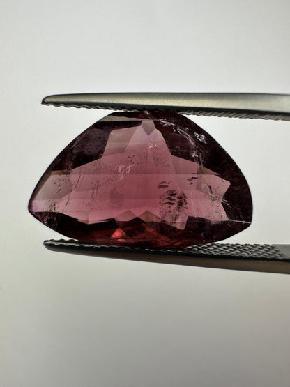 Purple Tourmaline Triangular Loose Stone, 6.96 ct, 7.2x11 mm – view 1 of 3