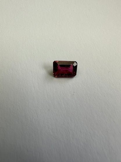 Purple Tourmaline Rectangular Loose Stone, 2.35 ct, 4.5x6.8 mm – view 3 of 3