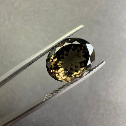Brown Tourmaline Oval Loose Stone, 5.3 ct, 11.96x9.61 mm – view 2 of 3