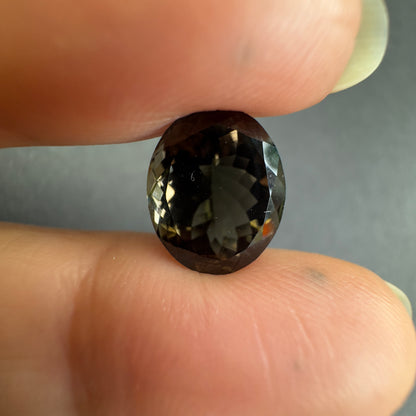Brown Tourmaline Oval Loose Stone, 5.3 ct, 11.96x9.61 mm – view 3 of 3