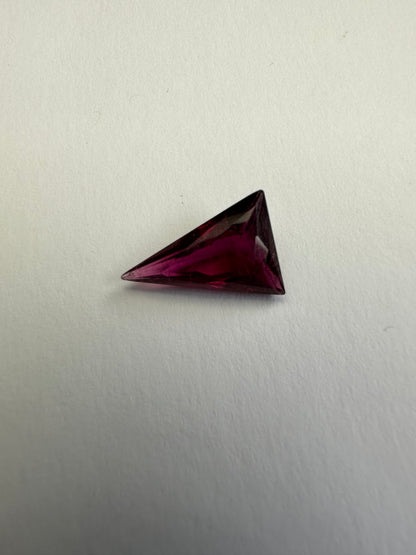 Purple Tourmaline Triangular Loose Stone, 4.76 ct, 6.7x11 mm – view 2 of 3