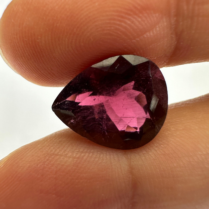 Purple Tourmaline Loose Stone, 7.36 ct, 4.3x1.9 mm – view 1 of 3