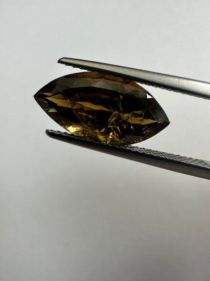 Brown Tourmaline Marquise Loose Stone, 3.92 ct, 15.7x8.0 mm – view 2 of 3