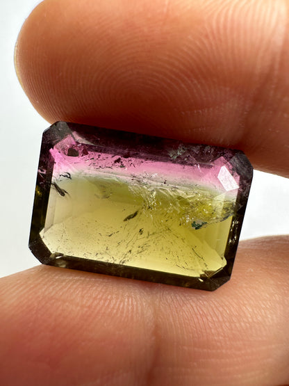 Purple Tourmaline Rectangular Loose Stone, 15.64 ct, 19.5x13.5 mm – view 2 of 3