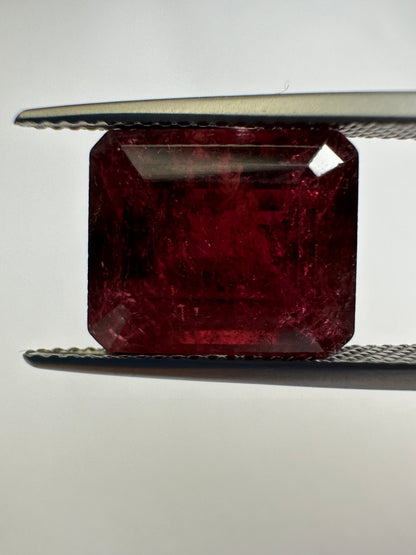 Purple Tourmaline Rectangular Loose Stone, 9.99 ct, 12.5x10.5 mm – view 1 of 3