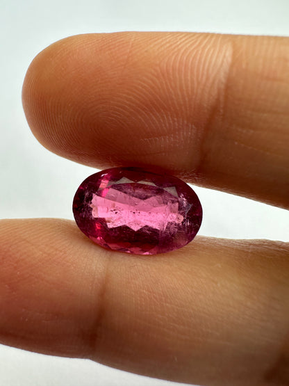 Purple Tourmaline Oval Loose Stone, 5.11 ct, 13.2x9 mm – view 2 of 3
