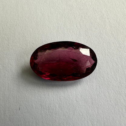 Purple Tourmaline Oval Loose Stone, 6.33 ct, 16.8x9.8 mm – view 3 of 3