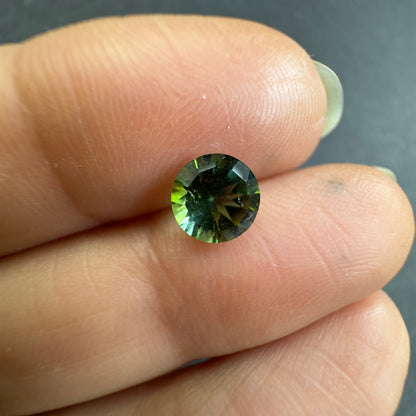 Green Tourmaline Round Loose Stone, 0.88 ct – view 1 of 3