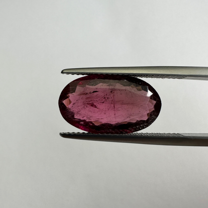 Purple Tourmaline Oval Loose Stone, 6.33 ct, 16.8x9.8 mm – view 1 of 3
