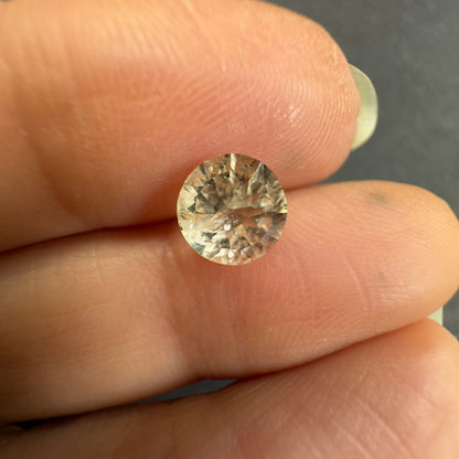 Yellow Tourmaline Round Loose Stone, 1.09 ct – view 1 of 4