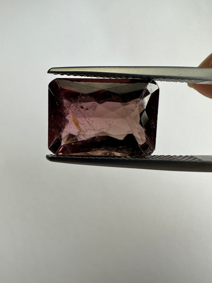 Purple Tourmaline Rectangular Loose Stone, 6.92 ct, 14.3x9.9 mm – view 1 of 3
