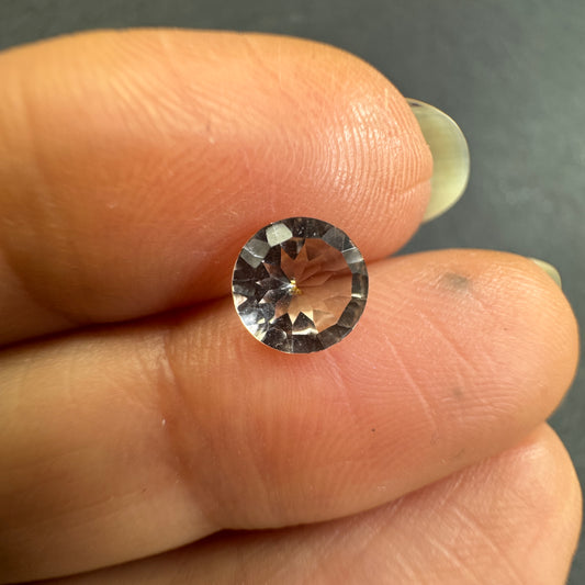 Radiant champagne-hued Tourmaline - 0.81cts , 6,2mm