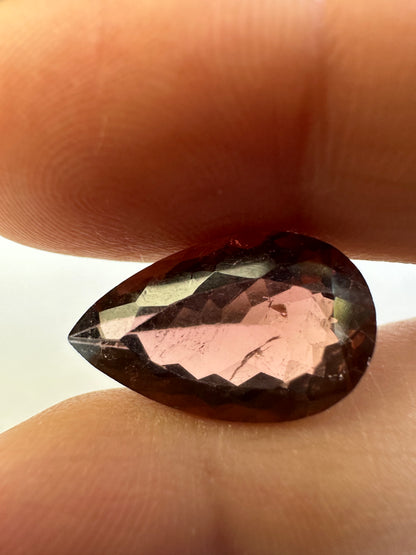 Peach Tourmaline Loose Stone, 7.37 ct, 7.2x10.4 mm – view 2 of 3