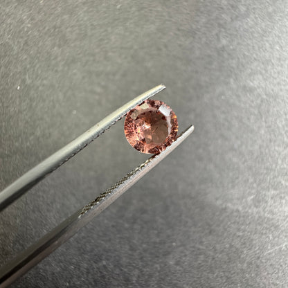 Peach Tourmaline Round Loose Stone, 0.96 ct – view 3 of 3