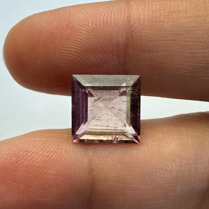 Purple Tourmaline Rectangular Loose Stone, 5.42 ct, 10x10 mm – view 1 of 3