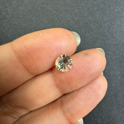 Yellow Tourmaline Round Loose Stone, 0.89 ct – view 1 of 3