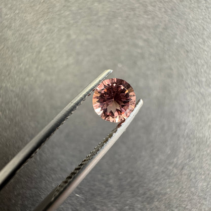 Pink Tourmaline Round Loose Stone, 0.72 ct – view 2 of 3