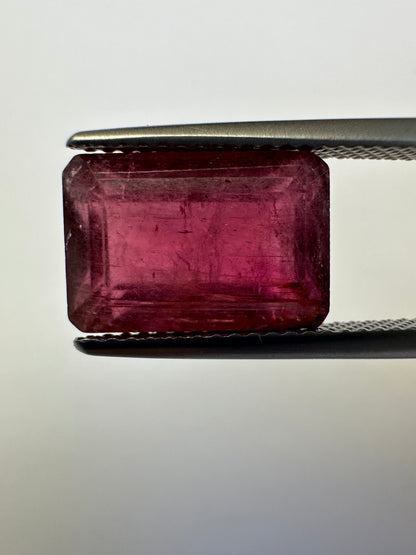 Pink Tourmaline Rectangular Loose Stone, 6.93 ct, 11.6x8.4 mm – view 1 of 3