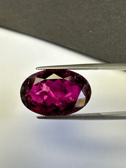 Purple Tourmaline Oval Loose Stone, 20.94 ct, 22.5x14.8 mm – view 1 of 3