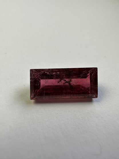 Purple Tourmaline Rectangular Loose Stone, 8.04 ct, 12.4x7.8 mm – view 1 of 3