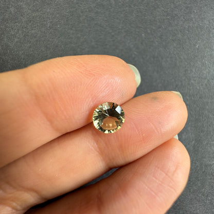 Yellow Tourmaline Round Loose Stone, 0.95 ct – view 1 of 3