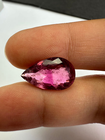 Purple Tourmaline Loose Stone, 6.34 ct, 16.8x10.2 mm – view 1 of 3