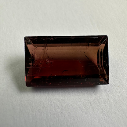 Purple Tourmaline Rectangular Loose Stone, 13.01 ct, 18.3x10.8 mm – view 3 of 3