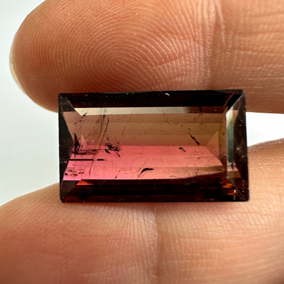 Purple Tourmaline Rectangular Loose Stone, 13.01 ct, 18.3x10.8 mm – view 2 of 3