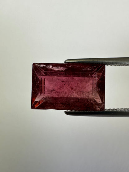 Purple Tourmaline Rectangular Loose Stone, 8.14 ct, 14.4x9 mm – view 1 of 3