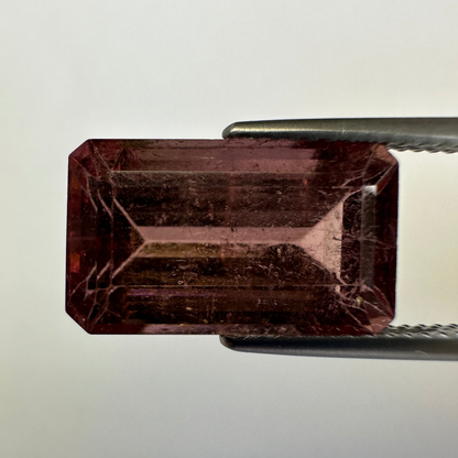 Purple Tourmaline Rectangular Loose Stone, 8.46 ct, 15.5x9 mm – view 1 of 3