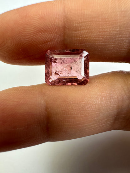 Pink Tourmaline Rectangular Loose Stone, 3.99 ct, 11.0x8.8 mm – view 2 of 3