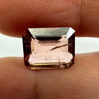 Blush Peach Tourmaline Baguette, 3.81 ct, 11.8x8.8 mm – view 3 of 3