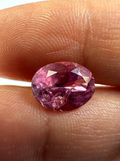 Pink Tourmaline Oval Loose Stone, 2.53 ct, 10.1x7.6 mm – view 3 of 3
