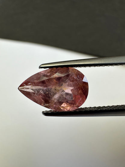 Peach Tourmaline Loose Stone, 2.81 ct, 12.7x7.9 mm – view 2 of 3