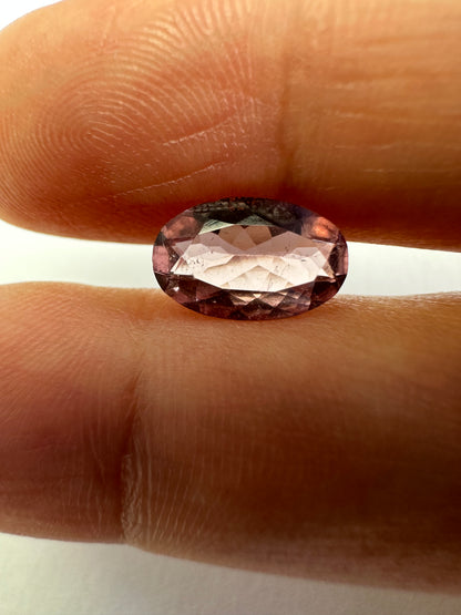 Purple Tourmaline Oval Loose Stone, 1.52 ct, 10.1x6.5 mm – view 2 of 3
