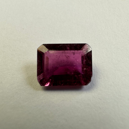 Purple Tourmaline Rectangular Loose Stone, 1.88 ct, 9.3x7.2 mm – view 1 of 3