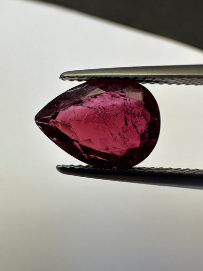 Purple Tourmaline Loose Stone, 3.15 ct, 12.4x8.9 mm – view 2 of 3