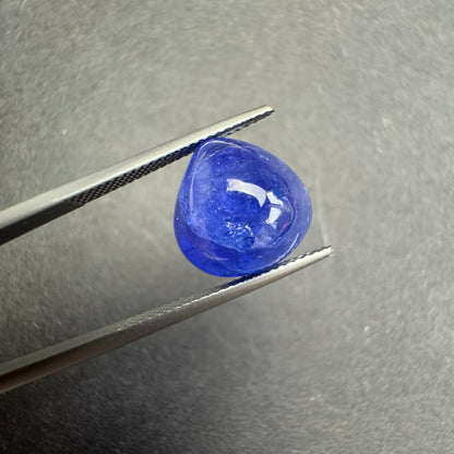 Blue Tanzanite Drop Loose Stone, 10.94 ct, 13x13 mm – view 3 of 3