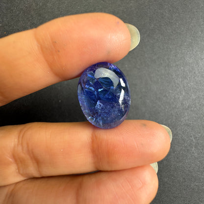 Blue Tanzanite Oval Loose Stone, 21.58 ct, 20x15.5 mm – view 1 of 4