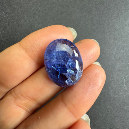 Blue Tanzanite Oval Loose Stone, 21.58 ct, 20x15.5 mm – view 2 of 4