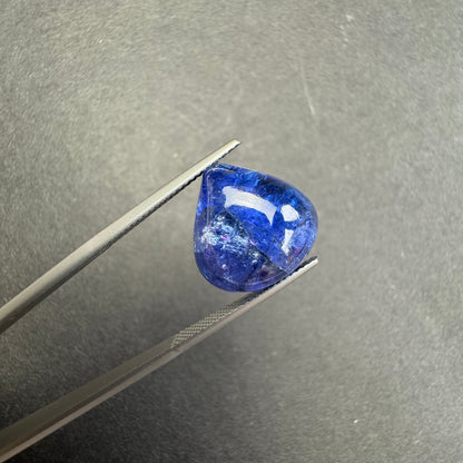 Blue Tanzanite Drop Loose Stone, 15.77 ct, 15.5x15.5 mm – view 3 of 3