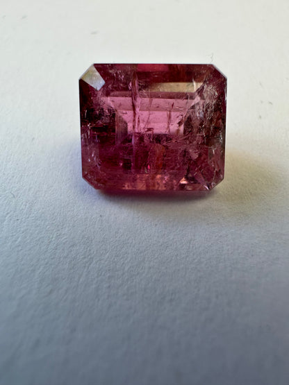 Purple Tourmaline Rectangular Loose Stone, 5.47 ct, 11x9.4 mm – view 2 of 3