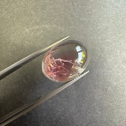 Pink Tourmaline Oval Cabochon, 14.48 ct, 19x14 mm – view 2 of 4