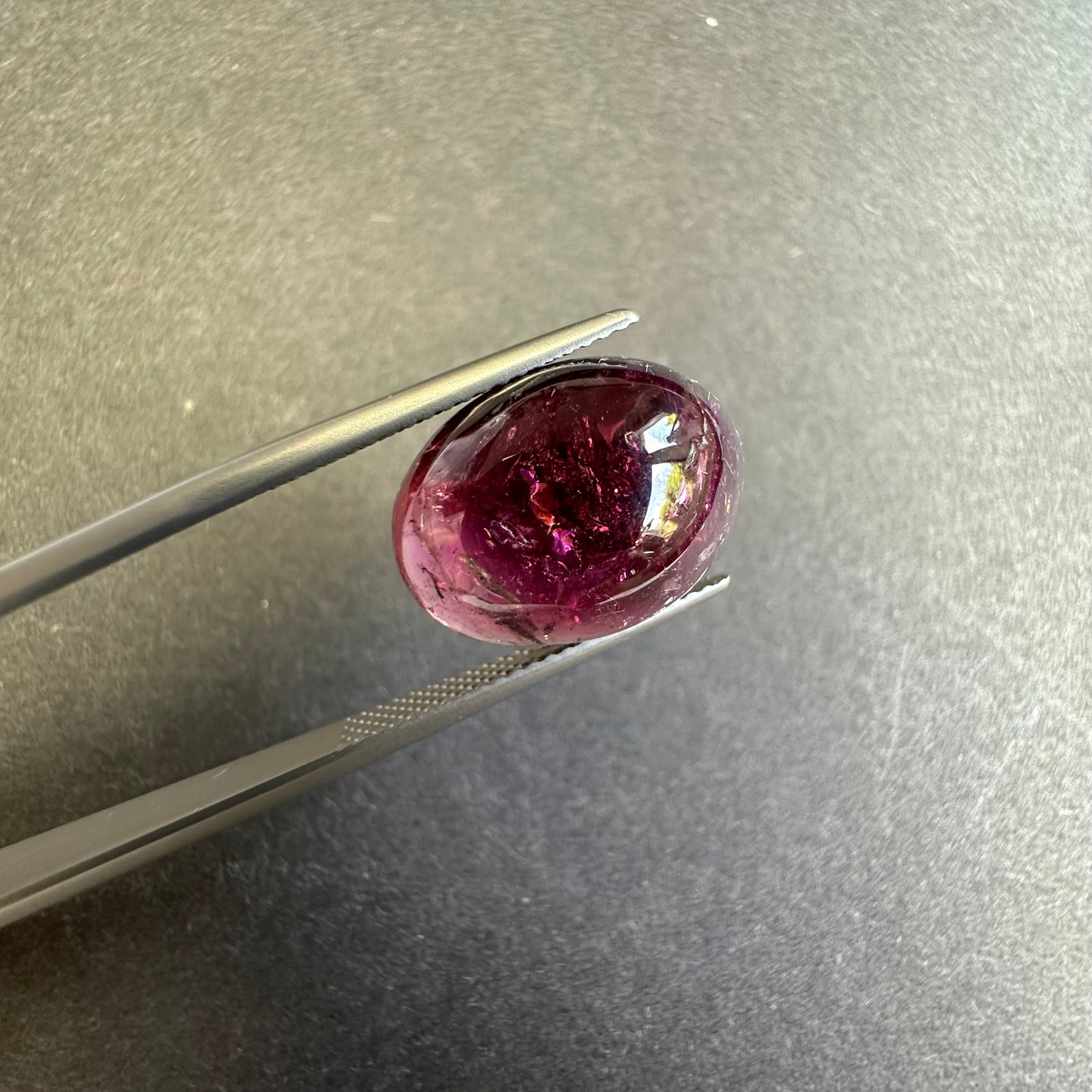 Tourmaline -nature's unique story -Oval Cabochon Pink -11,81cts