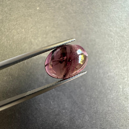 Candy Pink Tourmaline Oval Cabochon, 5.88 ct, 14x10 mm – view 1 of 4