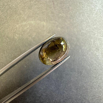 Brown Tourmaline Oval Cabochon Pair, 8.20 ct, 14x10 mm – view 2 of 5