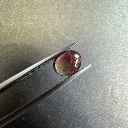 Pink Tourmaline Oval Cabochon Pair, 4.20 ct, 9x7 mm – view 1 of 5